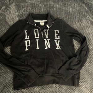 Black Victoria secret quarter zip